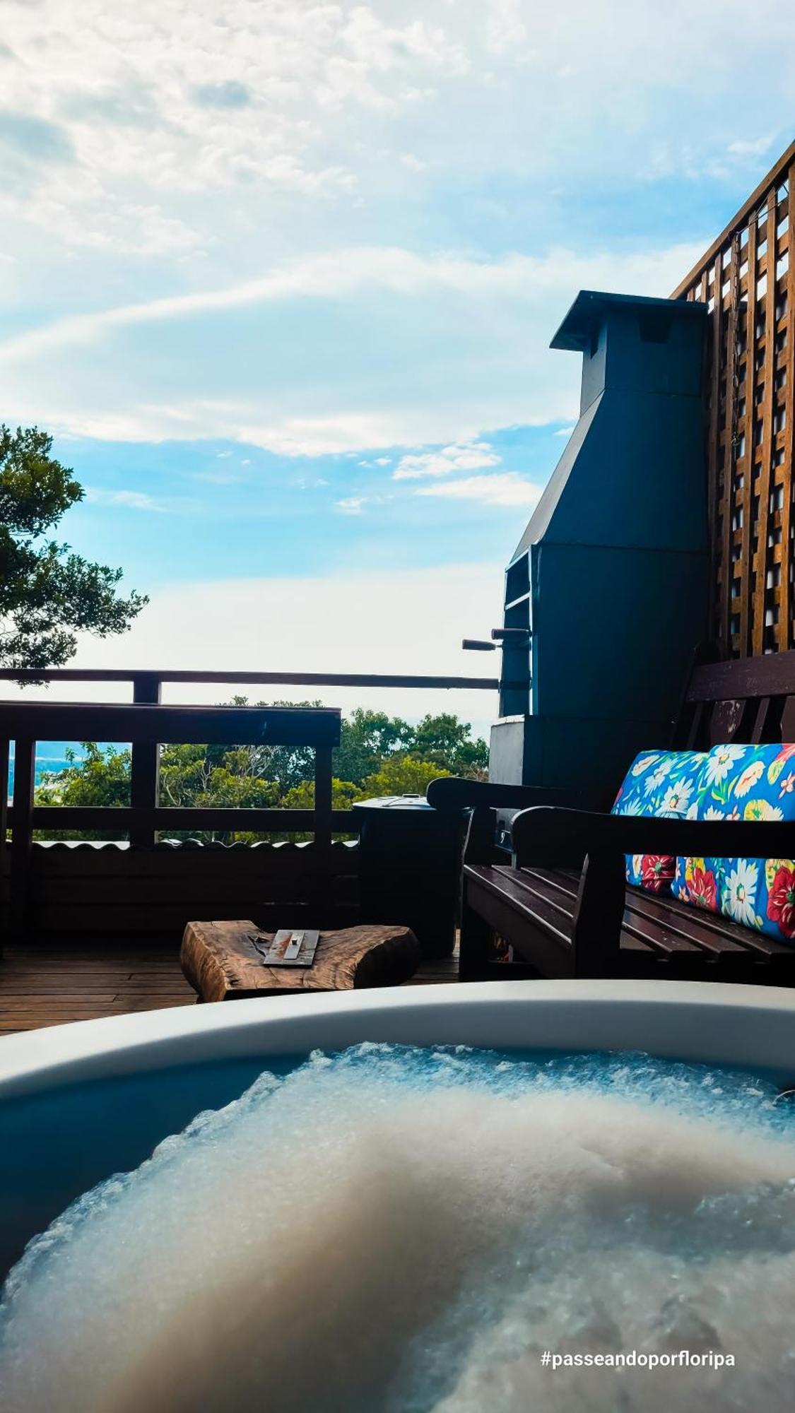 Loft Com Lago Hidro E Vista Para O Mar Florianópolis Esterno foto